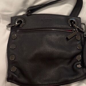 Hammitt Black Crossbody Bag with Silver Accents